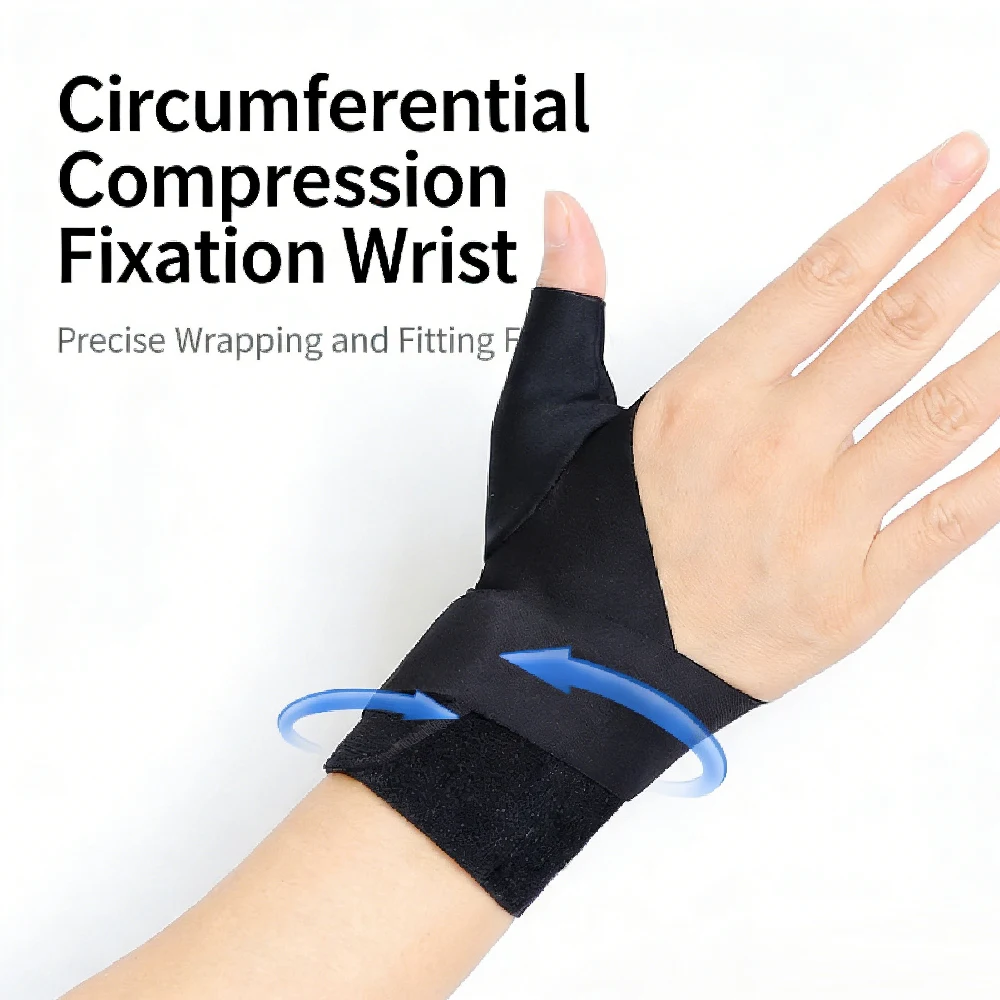1PCS Thumb Wrist Support Brace, Splashproof Compression Sleeve for Arthritis Pain, Tendonitis, Sprains, Sports, Splint Liner