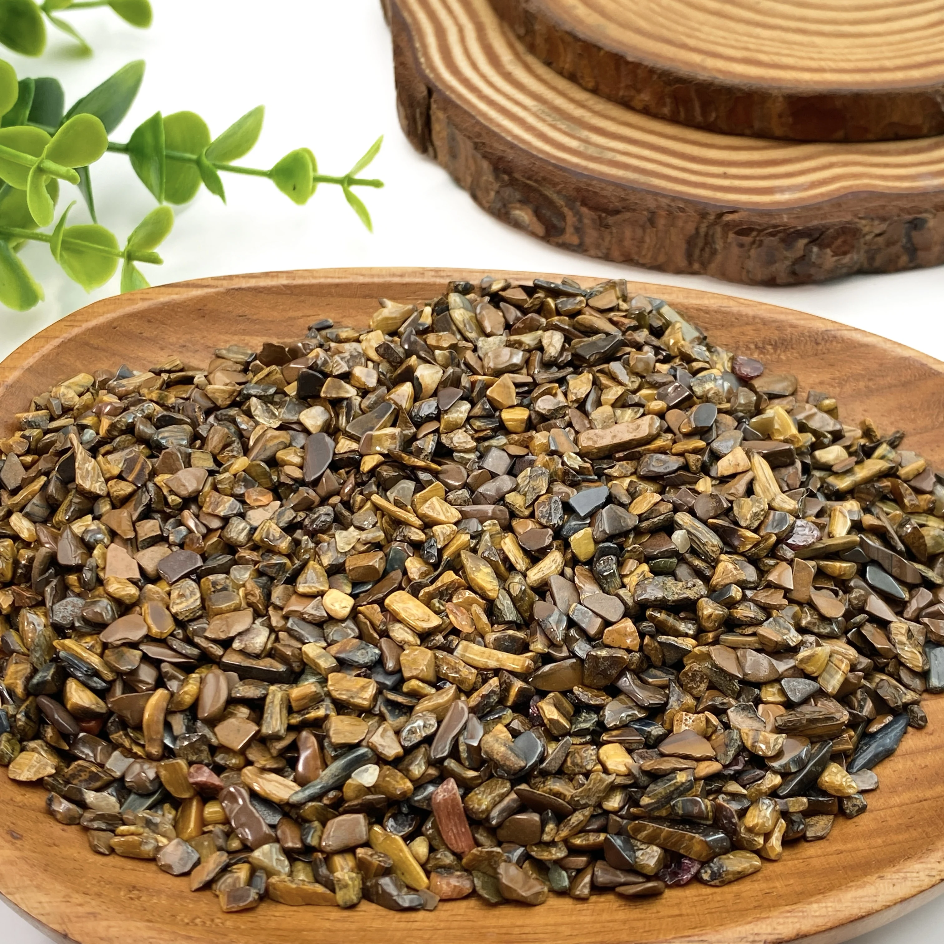 50 جرام/100 جرام/الحقيبة الحجر الطبيعي مادة عين النمر كريستال الحصى حجر رقائق خام المعادن الريكي عينة الأحجار الكريمة حوض السمك ديكور