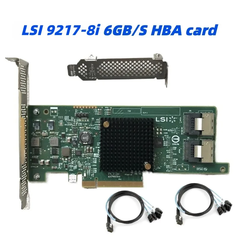 

LSI SAS 9217-8i IT Mode HBA SATA SAS 6Gb/s PCI-E 3.0 Host Bus Adapter Card
