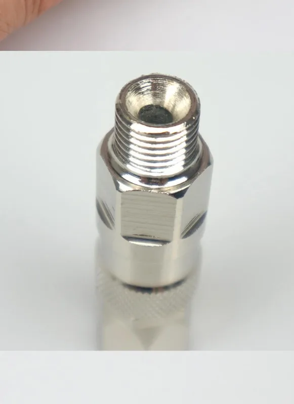 High-pressure airless sprayer stainless steel rotary joint 1/4 joint high-pressure hose spray gun universal accessories.2PCS