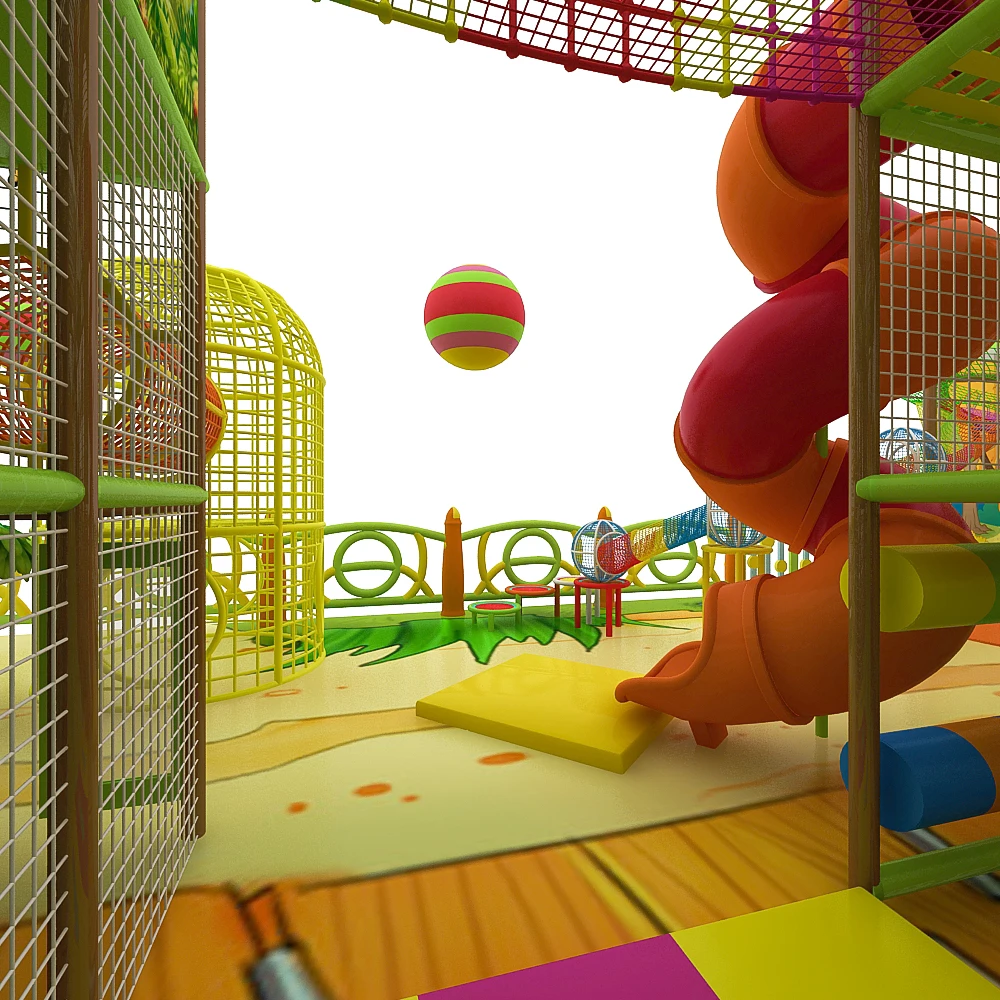 مغامرة رياضية تجارية كبيرة، معدات ملاهي للتسلق، ملعب دورة النينجا، حديقة أطفال داخلية #3