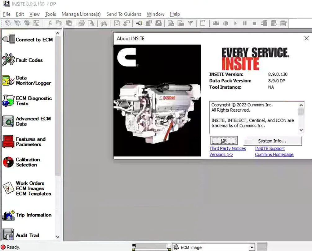 Newest Engine Diagnostic Software cummins Insite 8.9.130 + Calterm 4.7 MetaFile free keygen+ free help install+ install video