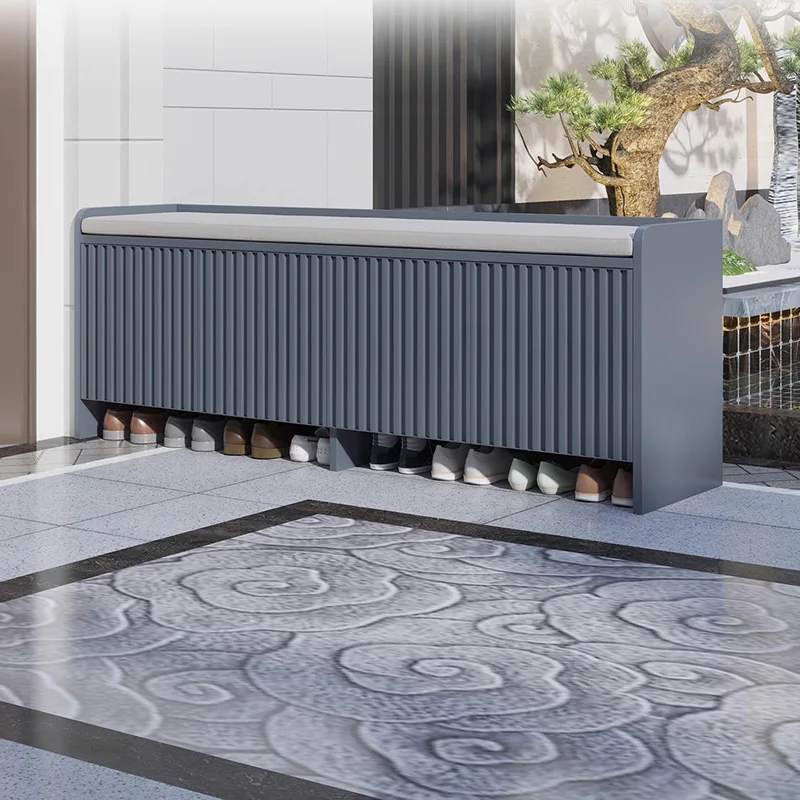 الحديثة مع مقعد خزانة الأحذية مدخل قاعة المدخل العمودي مصمم توفير مساحة رخيصة رف الأحذية الفاخرة موبليس أثاث المنزل