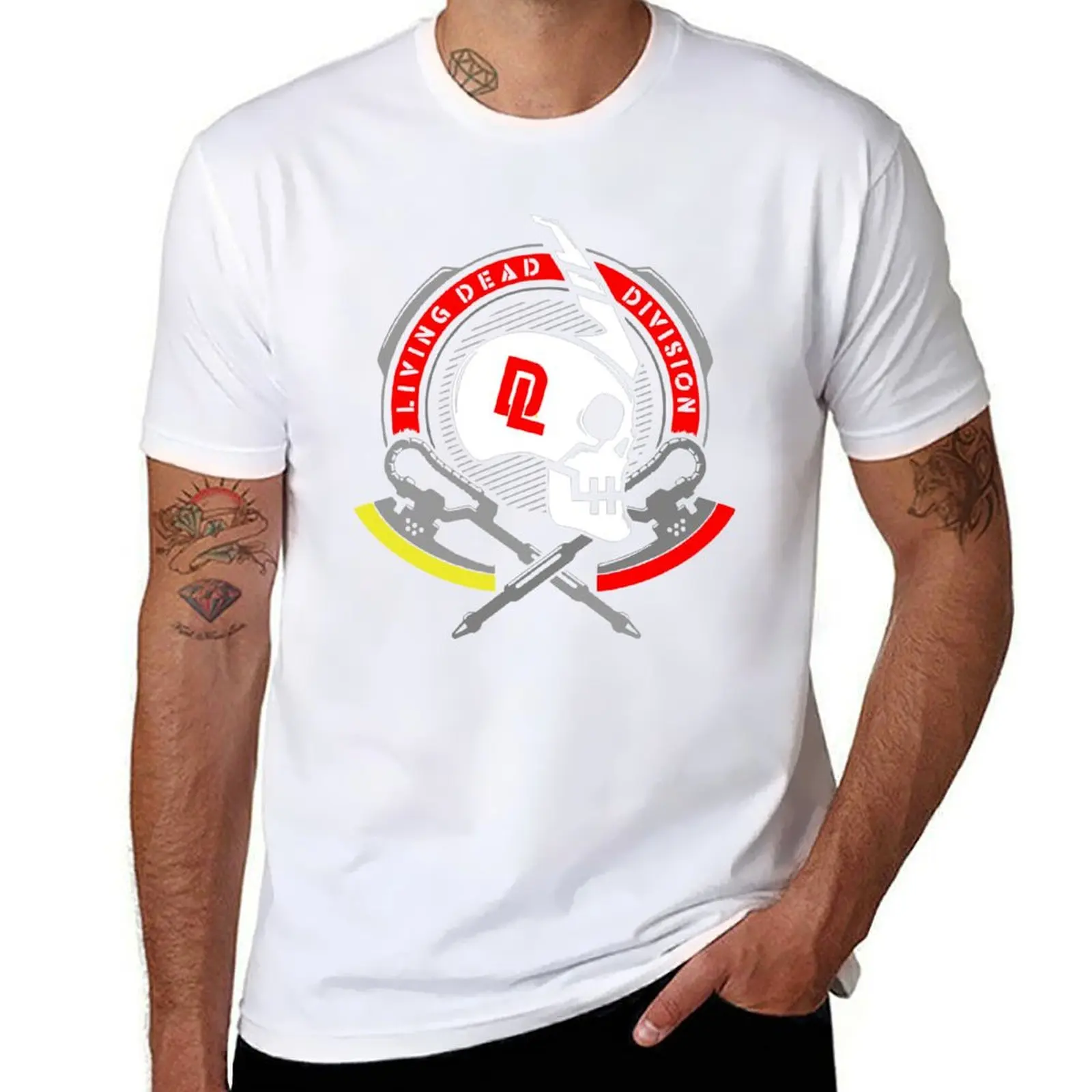 

Living Dead Division Logo T-Shirt t shirt for man 100 percent cotton man tshirt T-Shirt