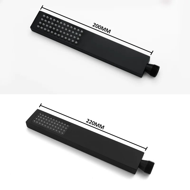 

304 Stainless Steel Square Handheld Shower Head, Waterproof, Spray Exquisite and Even, Shower Bathroom Accessories
