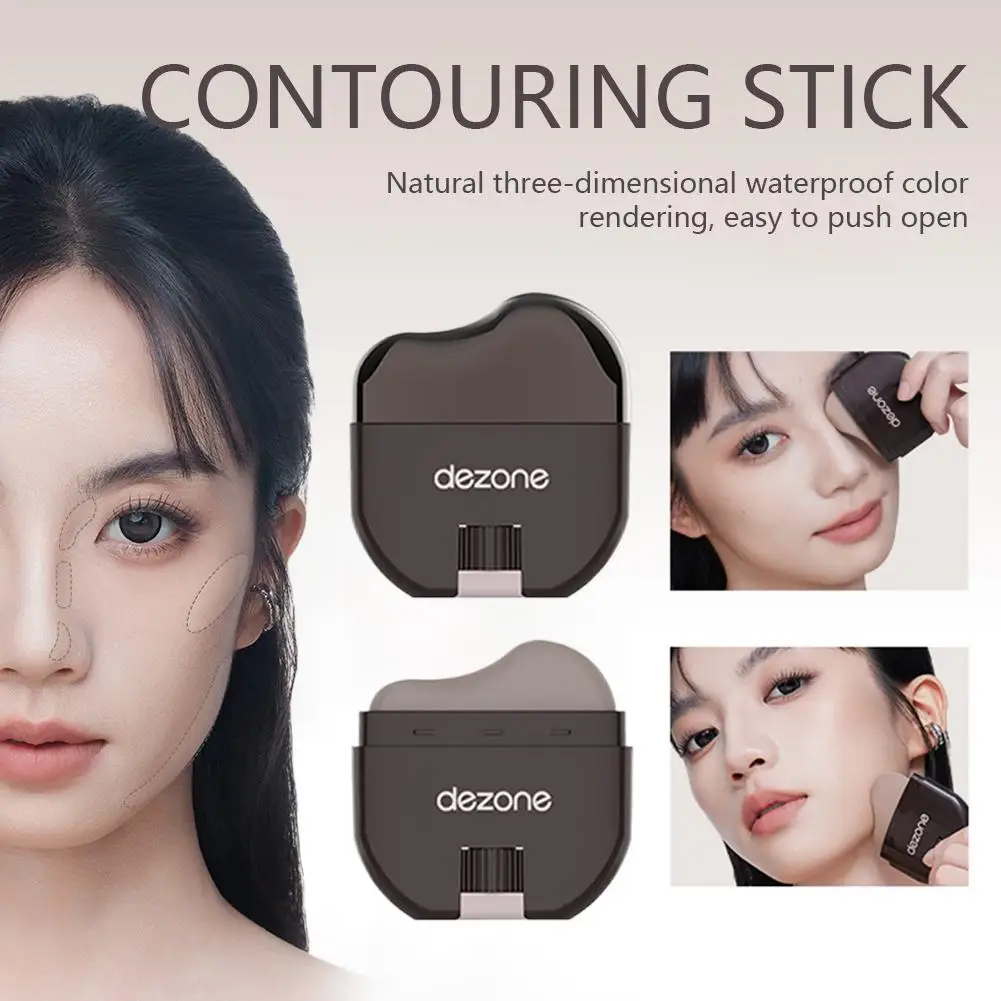 Wasserdichter Face Foundation Concealer Pen Langlebiger 3D-Nasenschatten V-förmiger Contouring Stick Gesichts-Make-up-Kosmetik