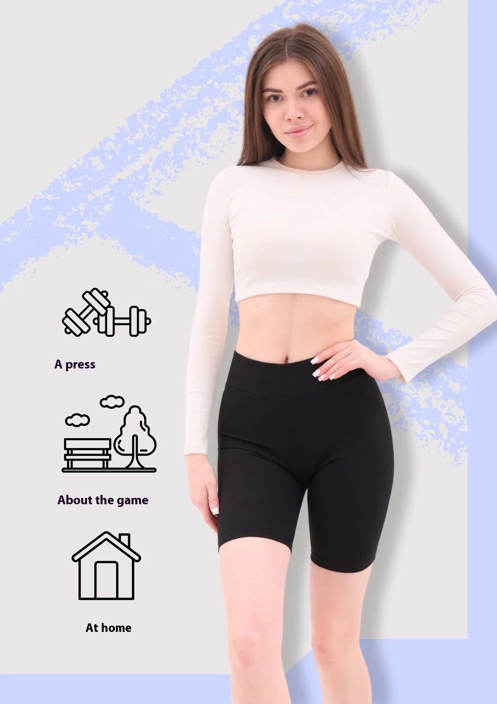 

Yoga Three Part Pants Sports Tight Shorts with High Waist Naked Feeling High Elasticity No Trace Lifting Buttocks Fitness Pants