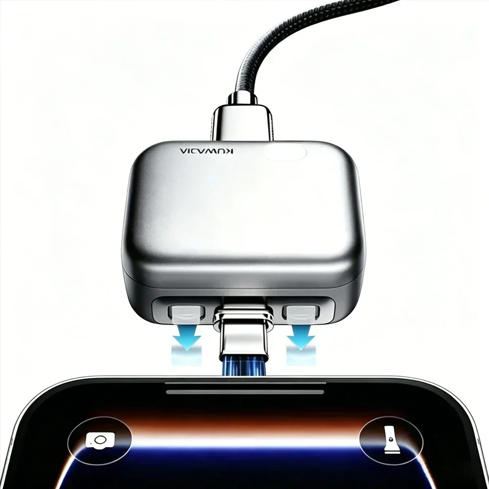 Night Charging Safety Type-C Adapter, Smart Full Charge Auto