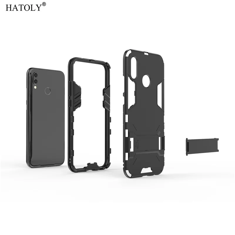 For Cover Huawei P20 Lite Case Shockproof Armor Hard Cover Silicon Anti-Knock Stand Phone Bumper Case For Huawei Nova 3e ANE-LX1