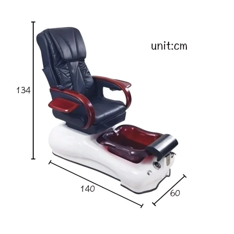 New Multifunctional Foot Massage (Pipeless Surfing) Fiberglass Base Pedicure Chair Spa Pedicura Silla