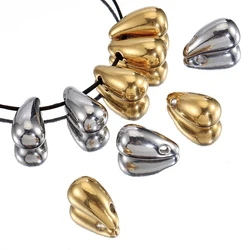 10pcs Stainless Steel Waterdrop Charms Pendants for Earrings Necklace Jewelry Making DIY Supplies Necklace Bulk Wholesale
