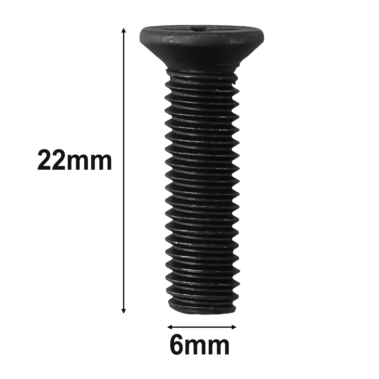 6pcs Fixing Screw M5/M6 Drill Chuck Shank Adapter 22mm Left Hand Thread For 1/2 Inch / 3/8 InchUNF Drill Power Tool Accessory