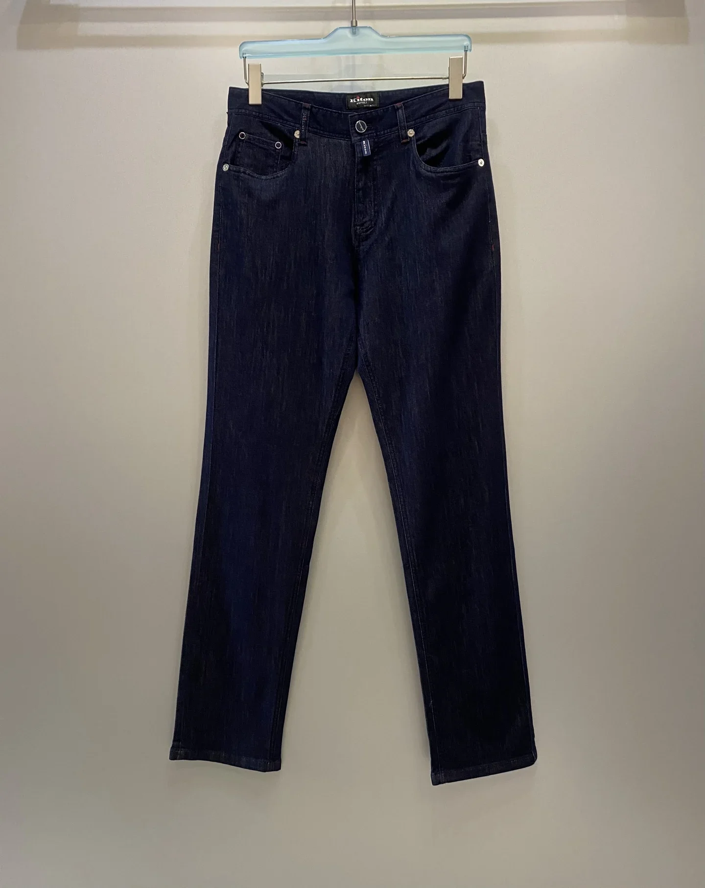 Kiton Fashion Casual Men's Denim Straight Casual Pants