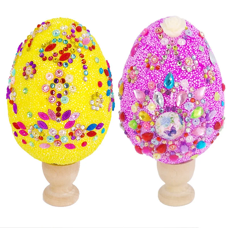 DIY Painting Craft Toys Easter Egg for Kindergarten Children Decoration Creative Handmade Art Graffiti Easter Egg