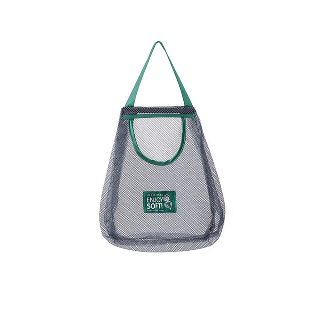 Kitchen Storage Bags Mesh Bag Hand Carry Bag Hanging Hanging Bag Hollow Breathable Kitchen Tools Fruit Vegetable Storage Bag