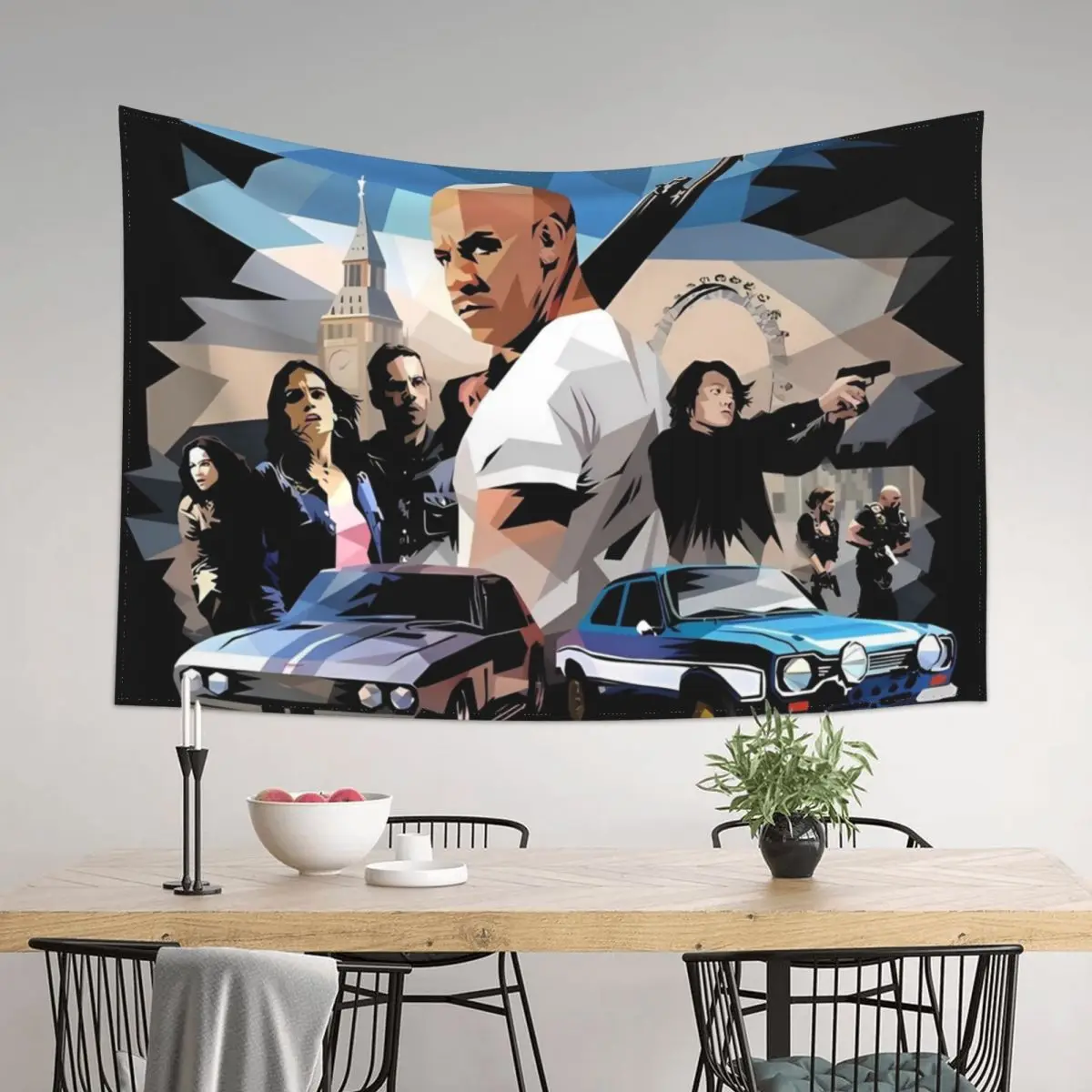 

Fast & Furious 6 Poster Tapestry Kawaii Room Decor Home Decor Accessories Home Decoration Accessories Tapestry