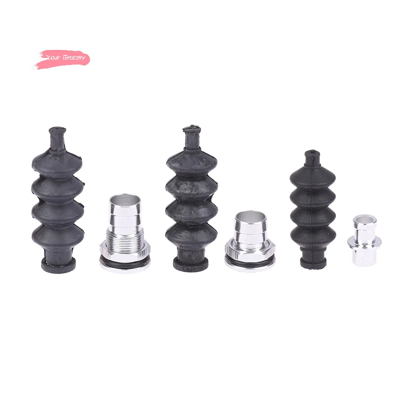 Joint de tige de poussée de Servo de bateau RC, raccords en aluminium avec soufflet en caoutchouc pour pièces de gouvernail de boîte à Radio-système d'étanchéité de Servo de bateau