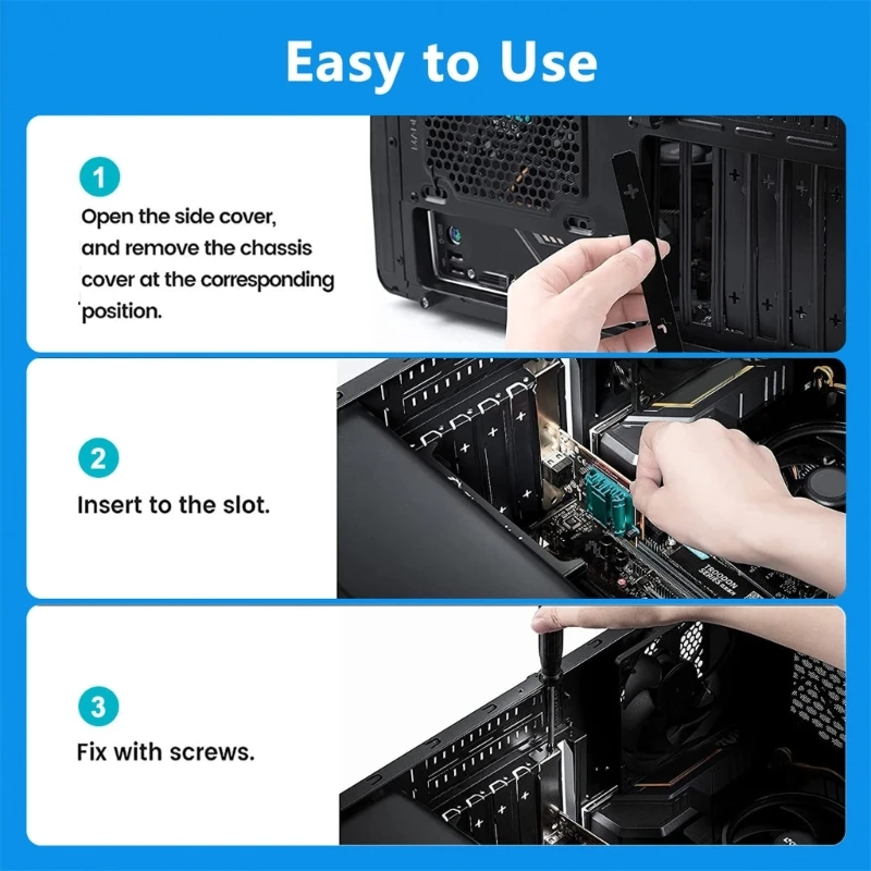 Suporte baixo perfil para placa PCIE Base-T 2,5 Gbps aprimora experiências