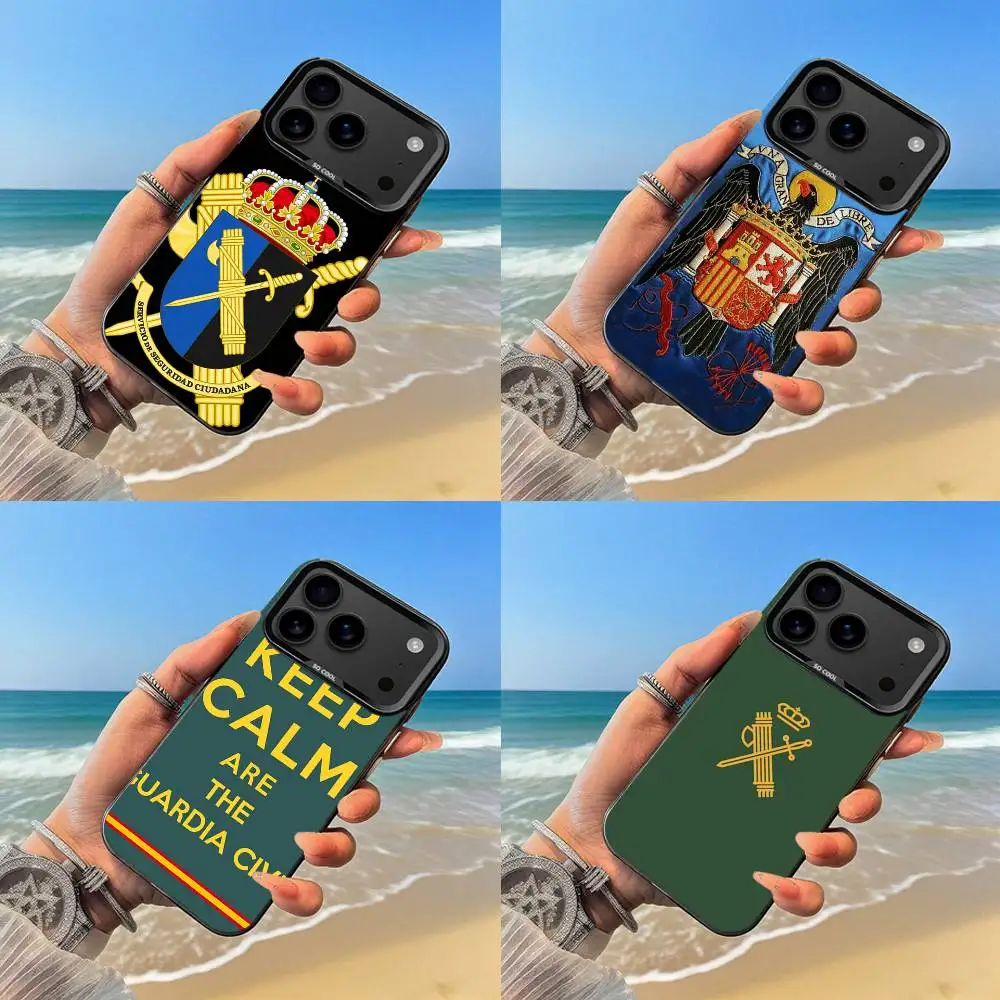 

Spanish Guard Civil Emblem Phone Case Black case for iPhone17,16,15,14,13,12,Pro,Max,Plus,E,SE4,Air,Mini