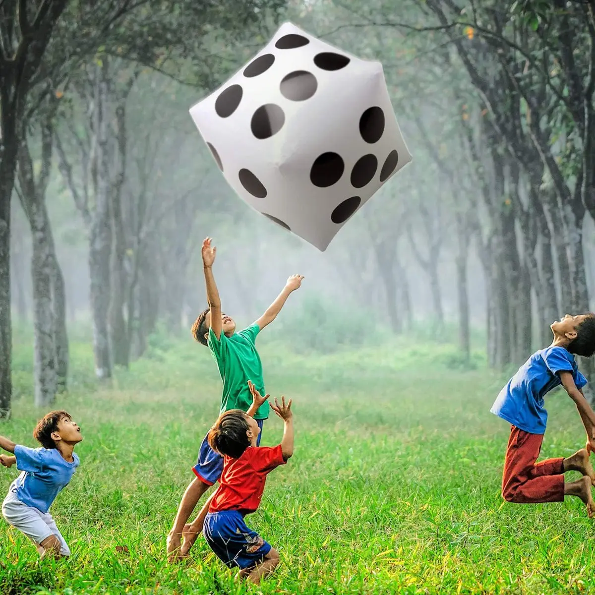 

B05C-3 Pack Jumbo Inflatable Dice Game Pool Inflatable Dice 12 Inch For Game Pool