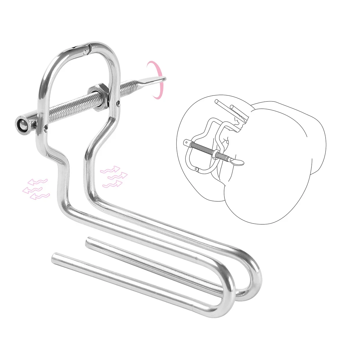 

Adjustable Huge Anal Toy Extreme Vaginal Dilator Speculum Butt Plug Erotic BDSM SexToy Adult Urethral Dilator G-spot Stimulation