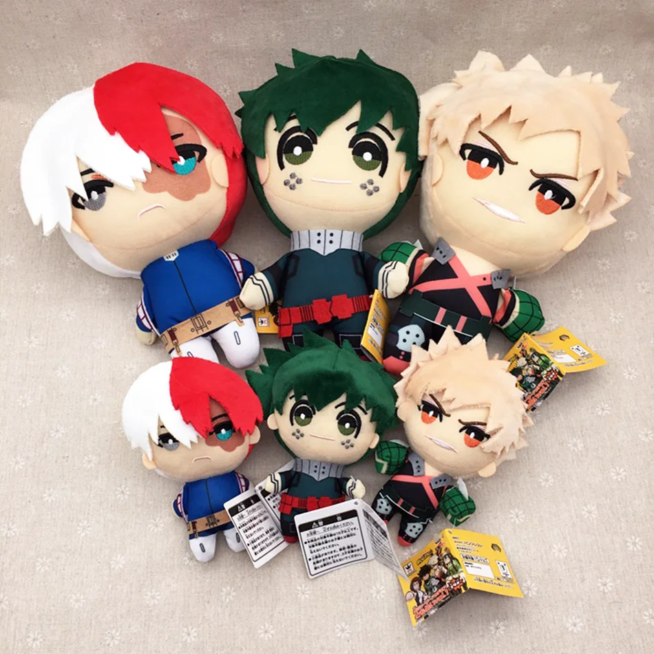 

2026 New Jouet en peluche de dessin animé My Heroes Academy, 3 styles, Izuku Midoriya Katsuki Bakugou Shouto Todoroki, Gifts*.