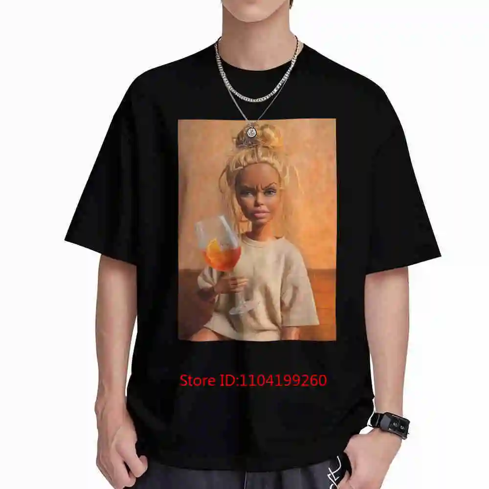 Disgusted Face Doll Meme Orange Spritz Cocktail Short Sleeve Tee 100% Cotton T-Shirt