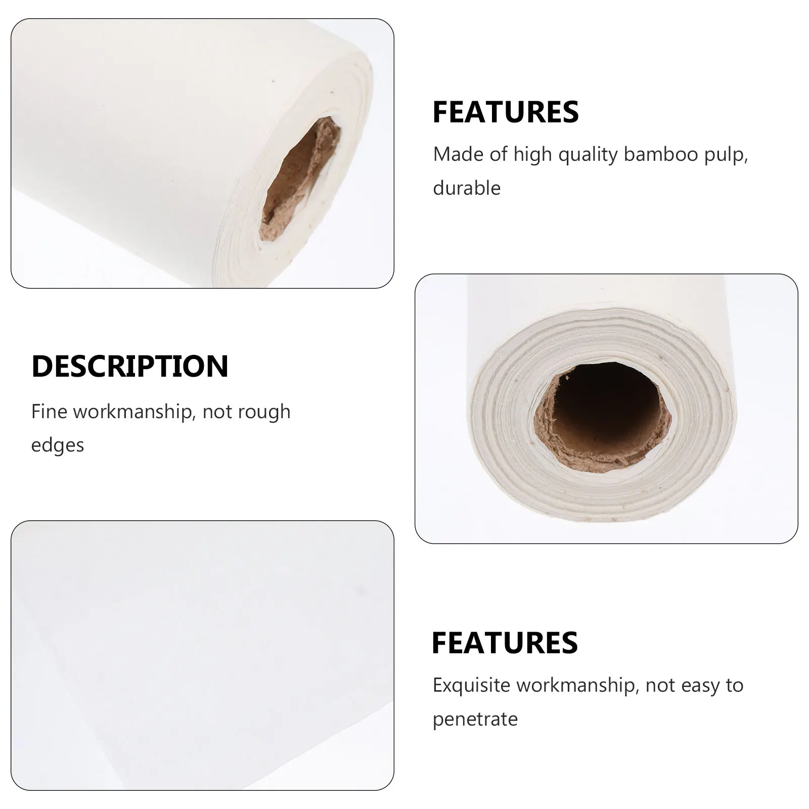 

1 Roll Thickened Xuan Calligraphy Practice Sumi Painting Writing Brush For Chinese Art School Stationery Lightweight Portable