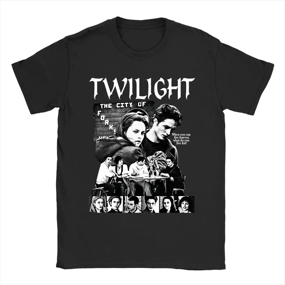 Twilight Edward Cullen Bella Swan Vampire Werewolf Short Sleeve T-shirts Men Women Clothing Cotton Oversized T Shirts Streetwear
