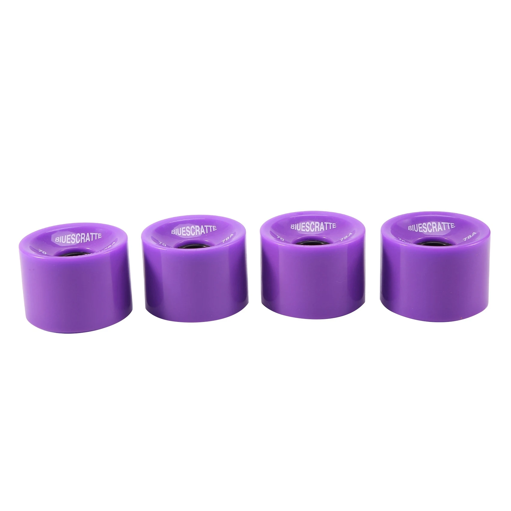 Ruote da Skateboard Longboard 4PC 51 x70mm PU resiliente per ruote da Skateboard Longboard per sport stradali, viola