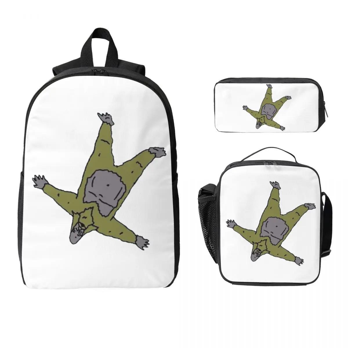 

Big Lez Show Donny Backpack Student BookBag School Bag Computer Shoulder Bags 3ps Insulated Lunch Bag Pencil Case