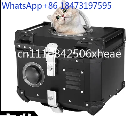 For Customized Motorcycle Pet Cat Dog Tail Box Bichon Teddy Dog Trunk Doo Shiba Dog Pomeranian Electric Vehicle Rear Box