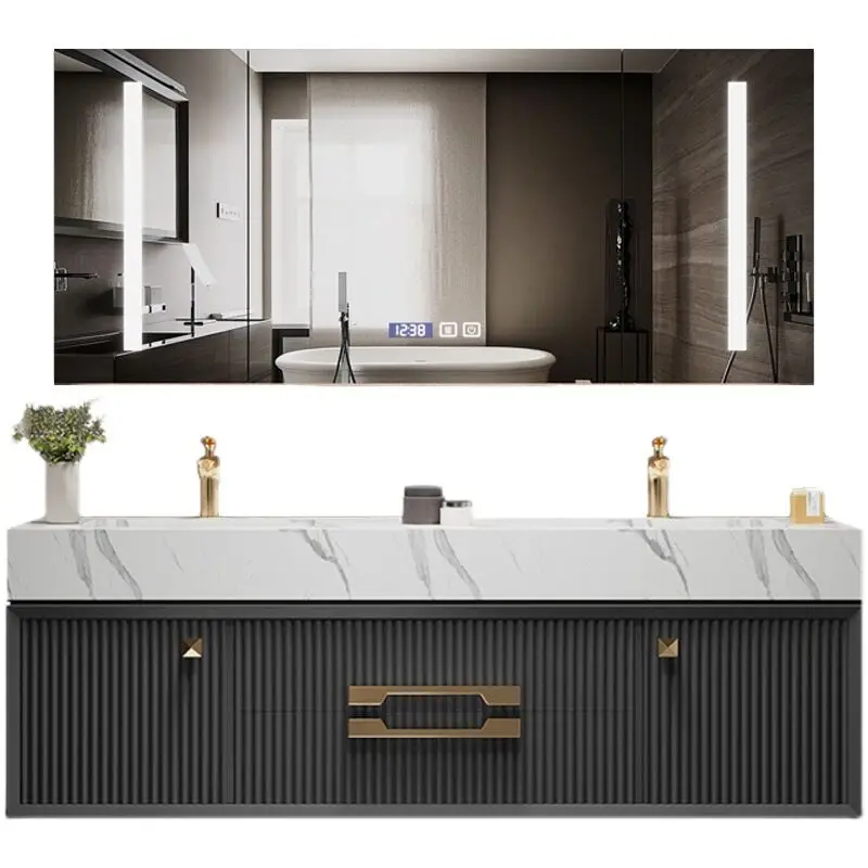 

New rock beam bathroom cabinet dresser wash basin bathroom sink cabinet