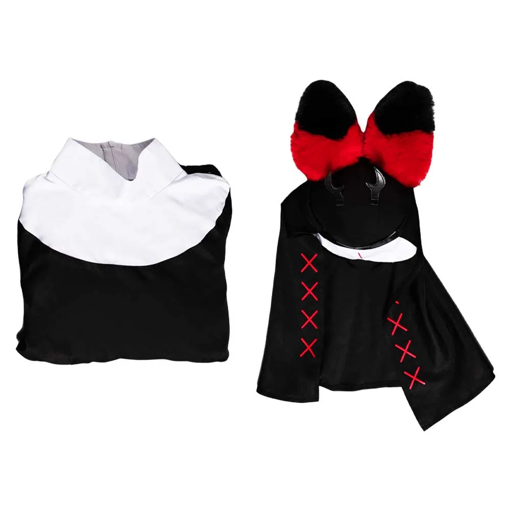 แม่ชี Alastor คอสเพลย์เครื่องแต่งกาย Hazzbin Fantasia โรงแรมคอสเพลย์หมวกชุดปลอมตัวฮาโลวีน Carnival Party ชุด