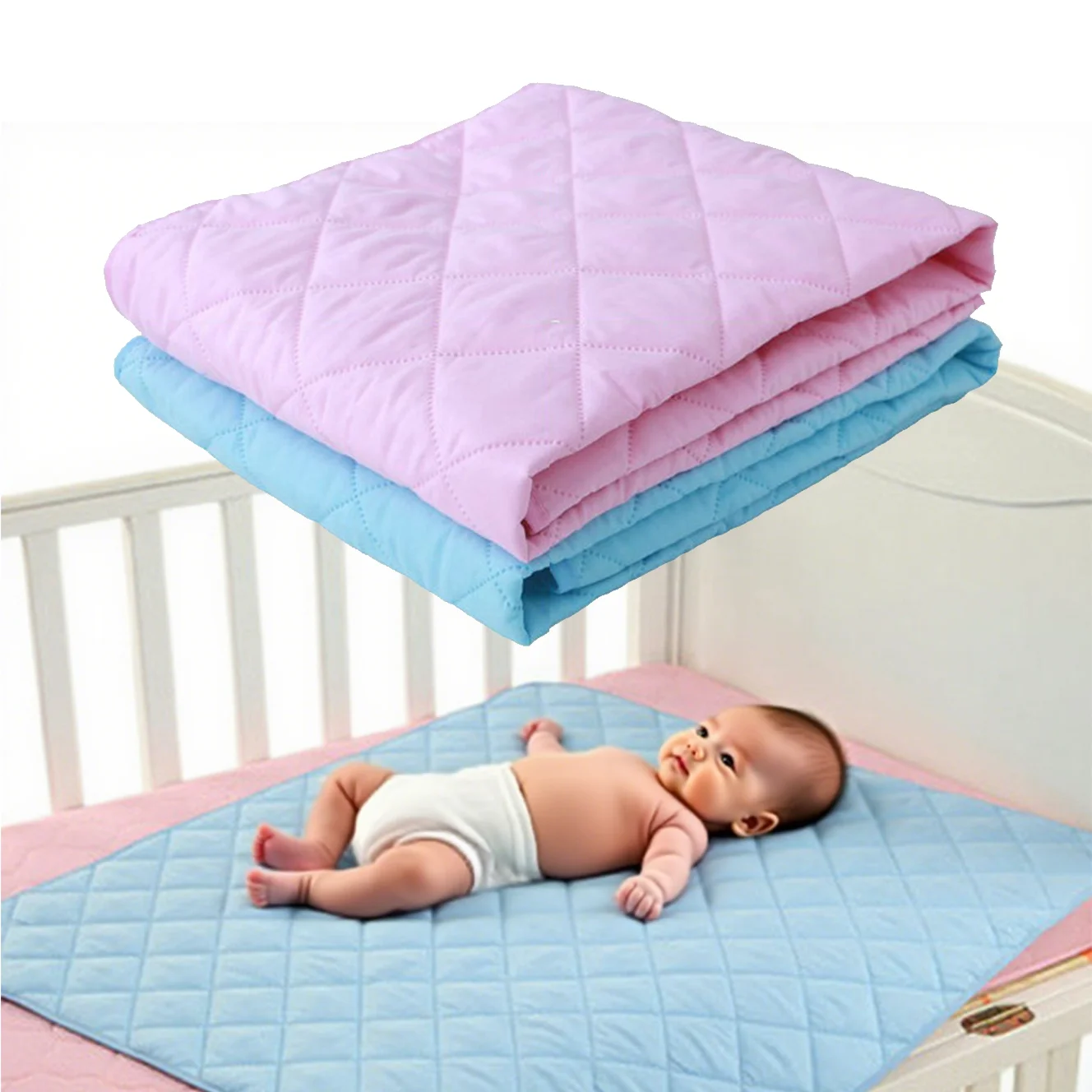 Portable Diaper Changing Pad Waterproof Foldable Baby Changing Mat Reusable 3 Layers Baby Diaper Pads Pee Quickdry Diaper Pad