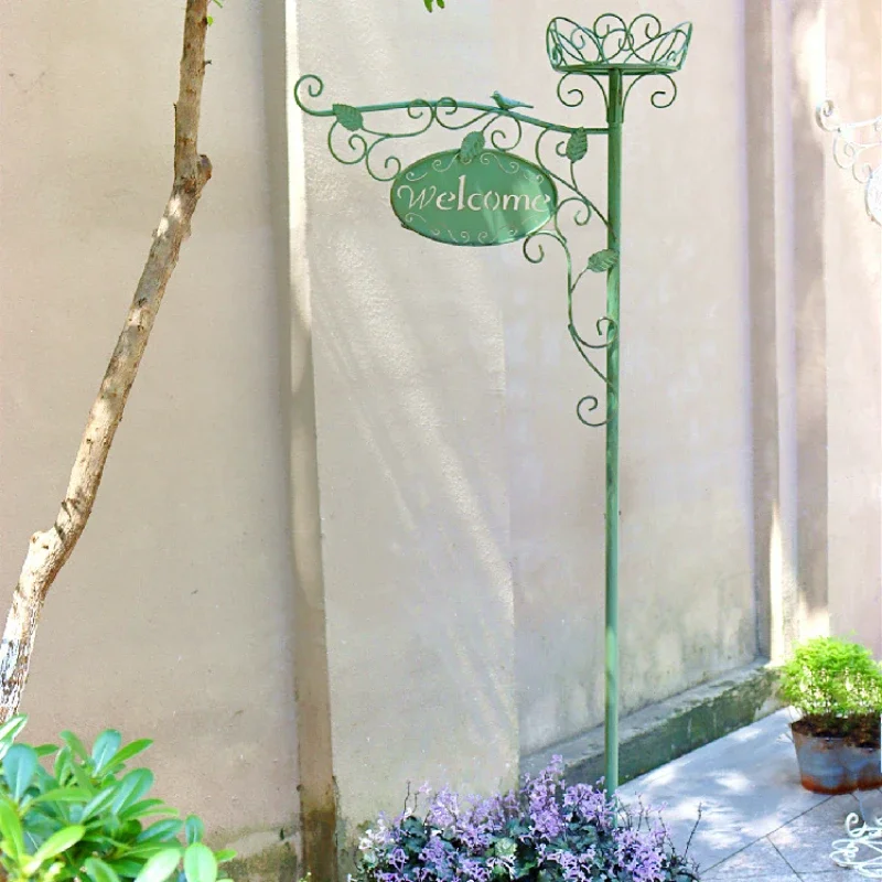 Floor Standing Plant Shelf for Garden Balcony Flowerpot Holder  Rose Climbing Rattan Trellis Outdoor Decoration Welcome Sign image 2