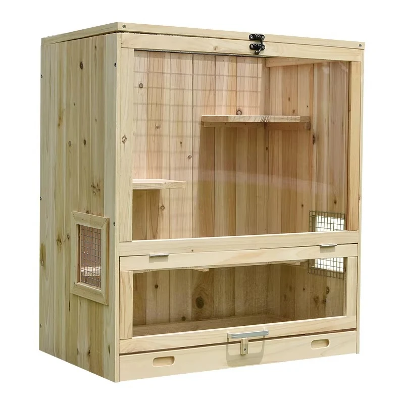 

Full Solid Wood Fir Natural Villa Home Pet Cabinet Chassis Drawer