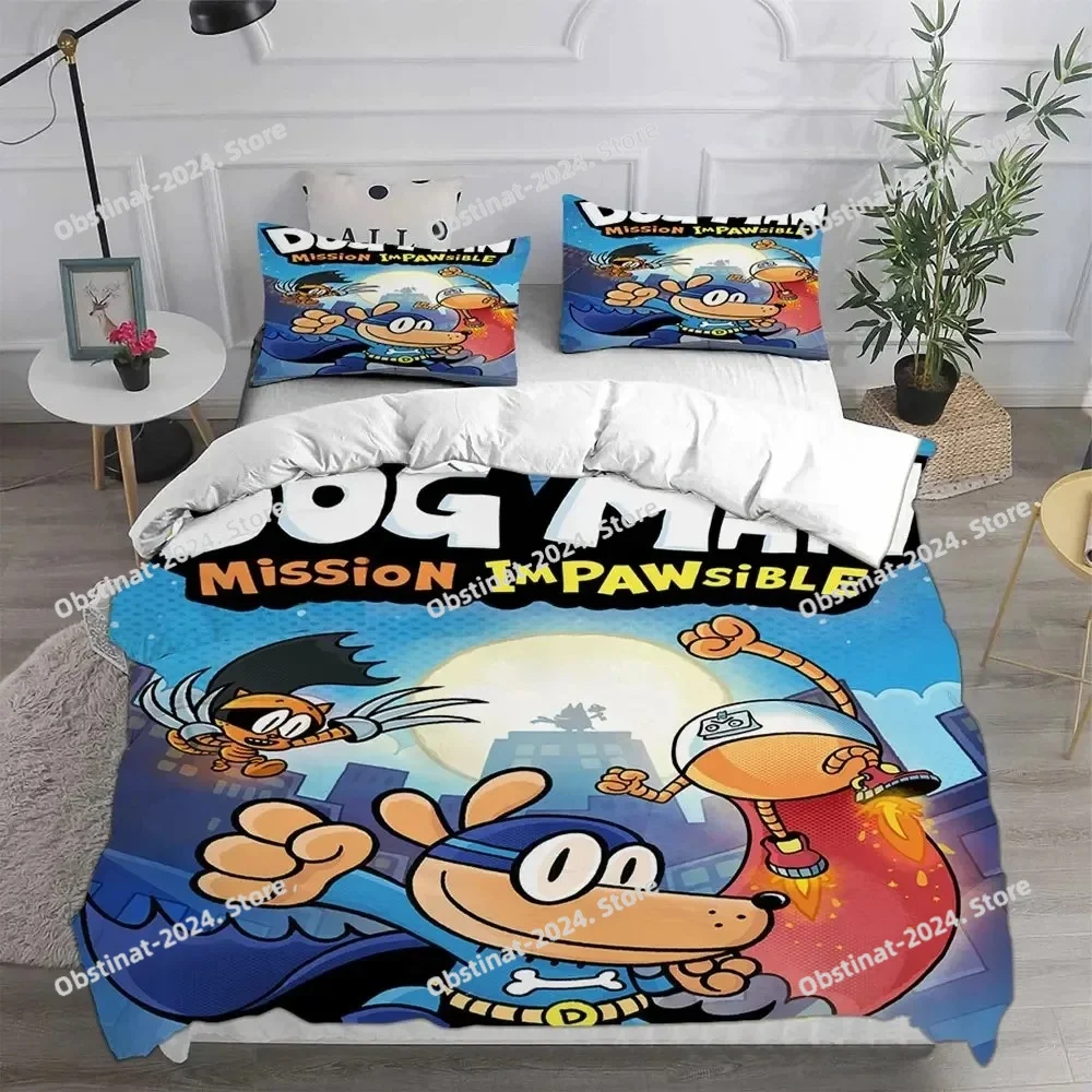 

3D printed cartoon dog men's bedding set - Children and adults quilt cover duvet pillowcase sets, bedroom decoration gifts