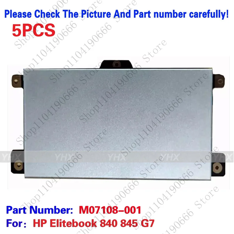 

Notebook computer components 5PCS New For HP Elitebook 840 845 G7 Touchpad Clickpad Mouse Pad M07108-001.