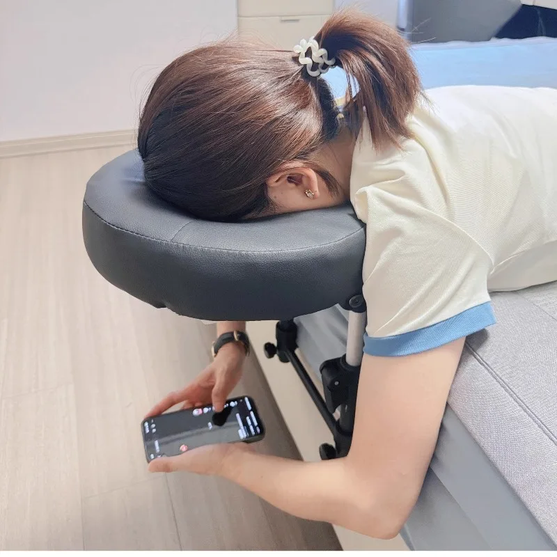 ‌Adjustable Massage Cradle, Portable Face Hole Bed Pillow, Foldable Support Frame - Eye Recovery Pillow, Spa Table Accessories