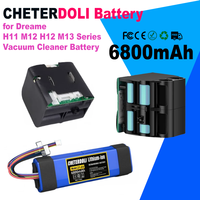 CHETERDOLI 100% Original 6800mAh 21700  Rechargeable Li-ion Battery for Dreame H11,M12,H12,M13 Series Vacuum Cleaner Battery