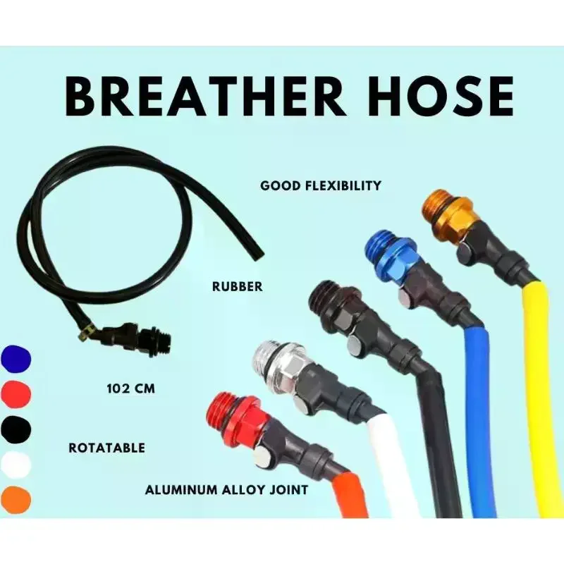 Motorcycle Breather With Hose | Rubber Motorcycle Modified Radiator Bevel Oil Hose Leak Proof Fitting Multiple Bright Colors Fo