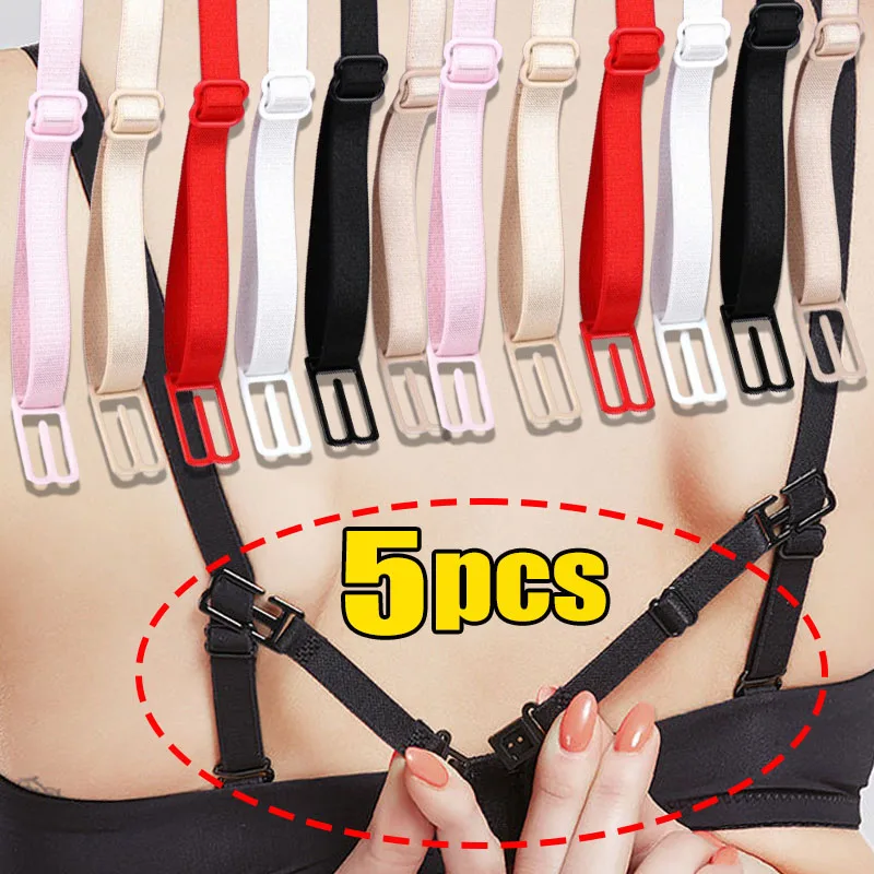 

5/1Pcs Female Adjustable Extender Bra Strap Holder All Match Invisible Non-slip Shoulder Straps Belt Buckles Underwear Lingerie