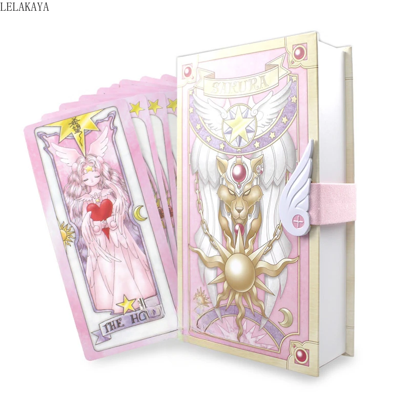 

56pcs/set Card Captor Sakura Anime Action Figure Printed Paper Creative Magic Book Collection Card Lovely Gift Comic Version Toy