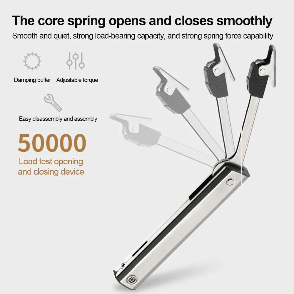 

Metal Lid Support Hinge Soft Closing Adjustable Gas Strut Piston Randomly Stop Dampened Closing Lift Up Door Support