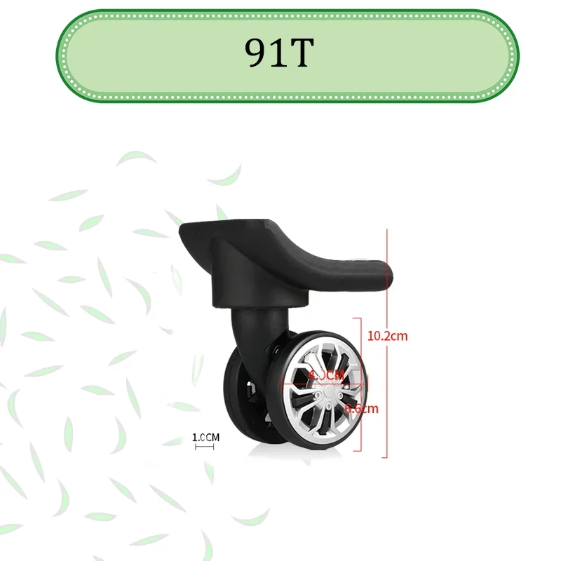 

For Samsonite 91T For Travel&Business Rotating Suitcase Wheels 360°Swivel Luggage Replacement Parts Wheels High Wear-Resistan