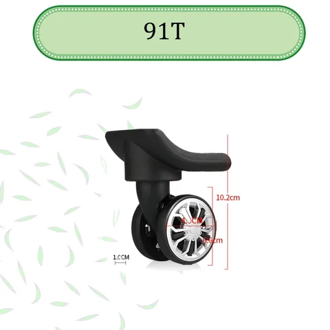 Samsonite 91T Seyahat ve İş İçin Döner Valiz Tekerlekleri 360 ° Döner Bagaj Yedek Parçaları Tekerlekler Yüksek Aşınma Direnci