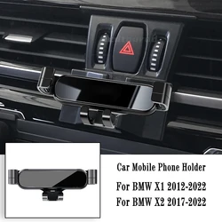 Car Phone Holder for BMW X1 X2 F39 F47 F48 F49 2012-2022 Gravity Navigation Bracket GPS Stand Air Outlet Clip Support Mount
