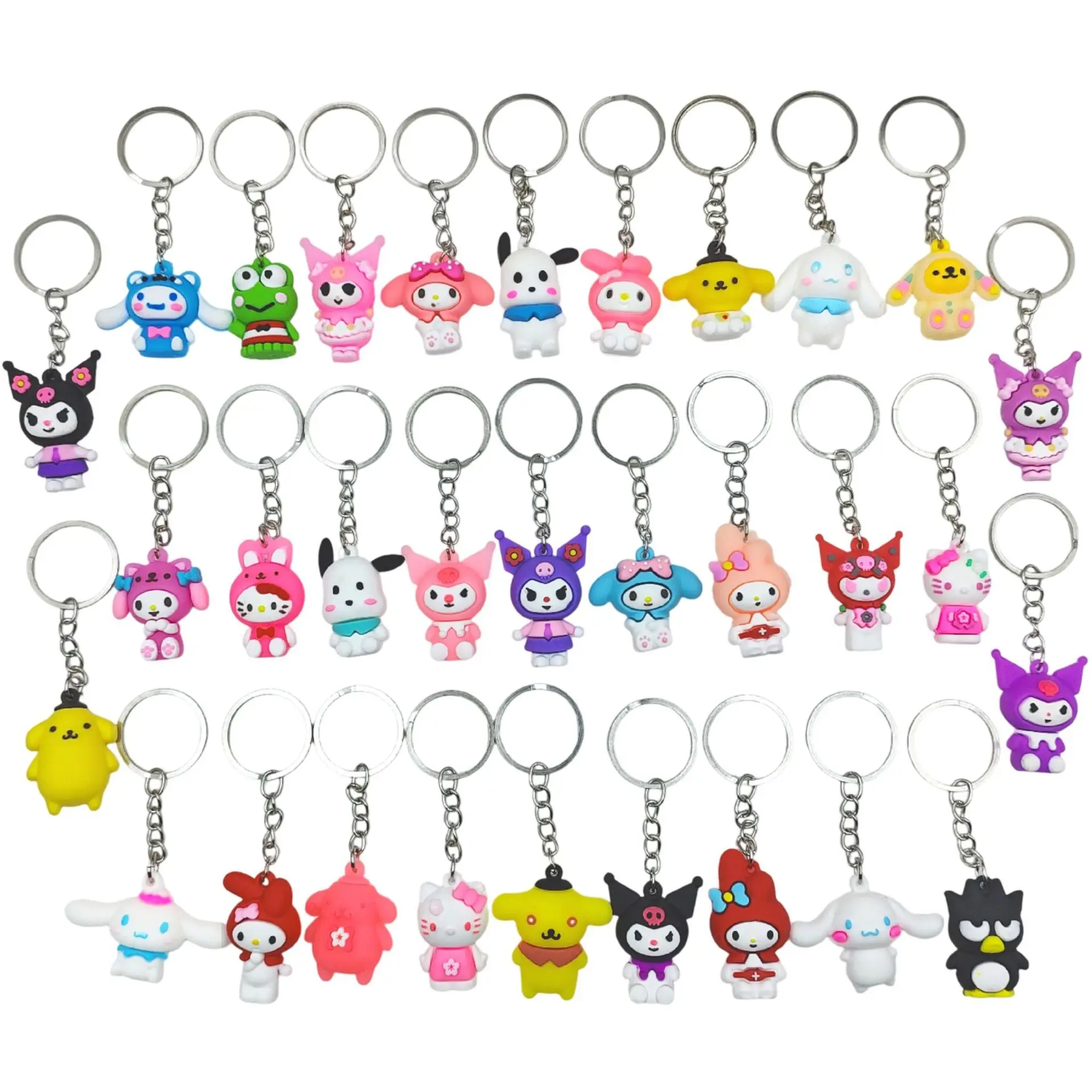Sanrio Hello Kitty porte-clés Kawaii Kuromi dessin animé porte-clés ma mélodie voiture porte-clés cannelle sac à dos pendentif sac décors cadeaux