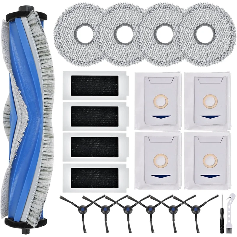 M14K-Accessory Kit For Ecovacs Deebot T30 Omni, T30 Pro Omni, T30 Max Robot Vacuum Cleaner Replacement